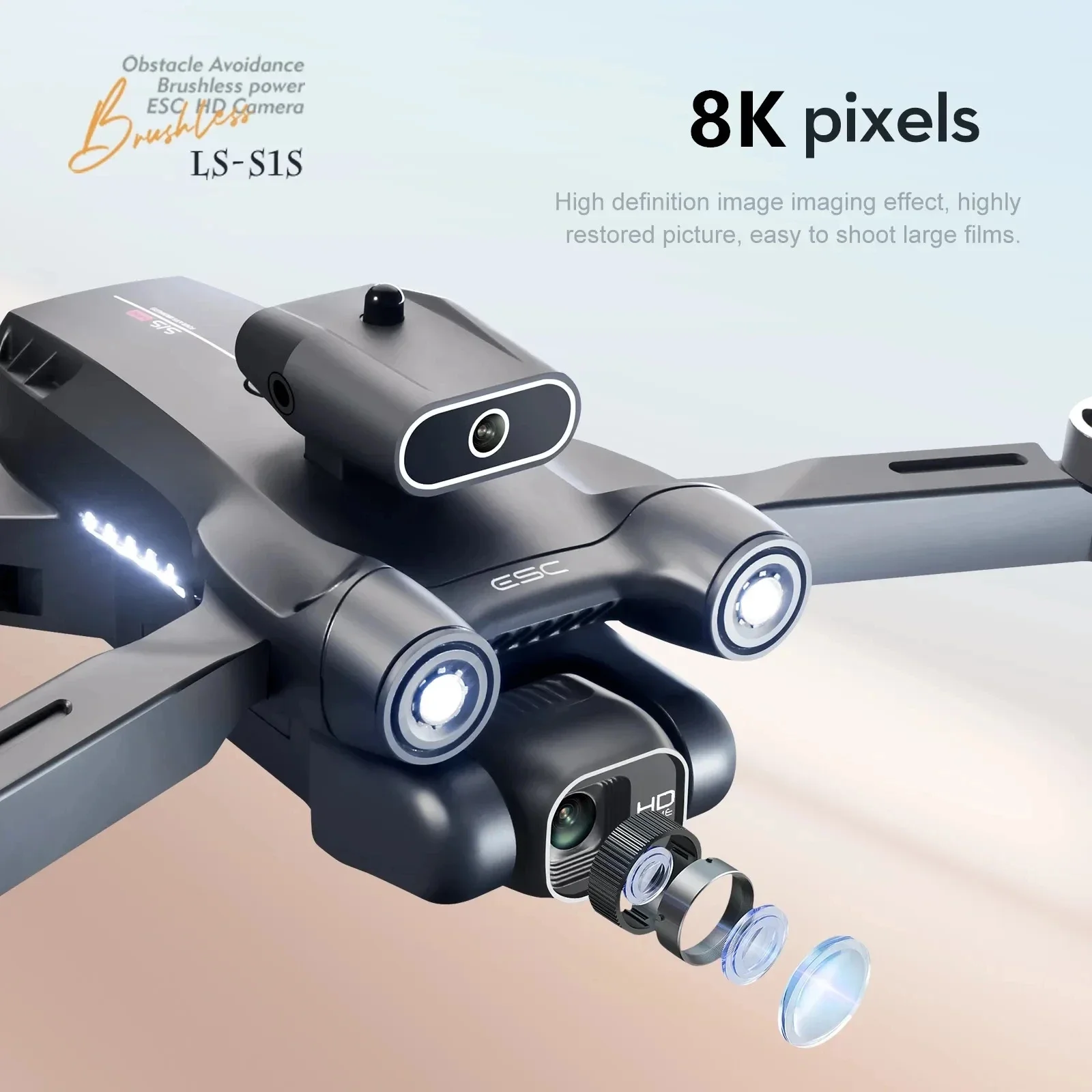New S1S 5G GPS Drone Camera 8K - Drone Camera Mount recension och pris
