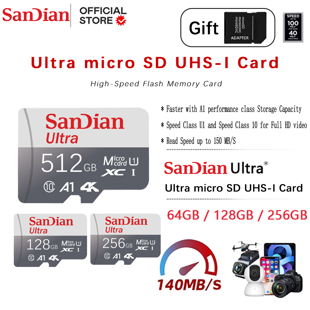 128GB Micro TF SD Card High Sp - Drone Camera Waterproof recension och pris