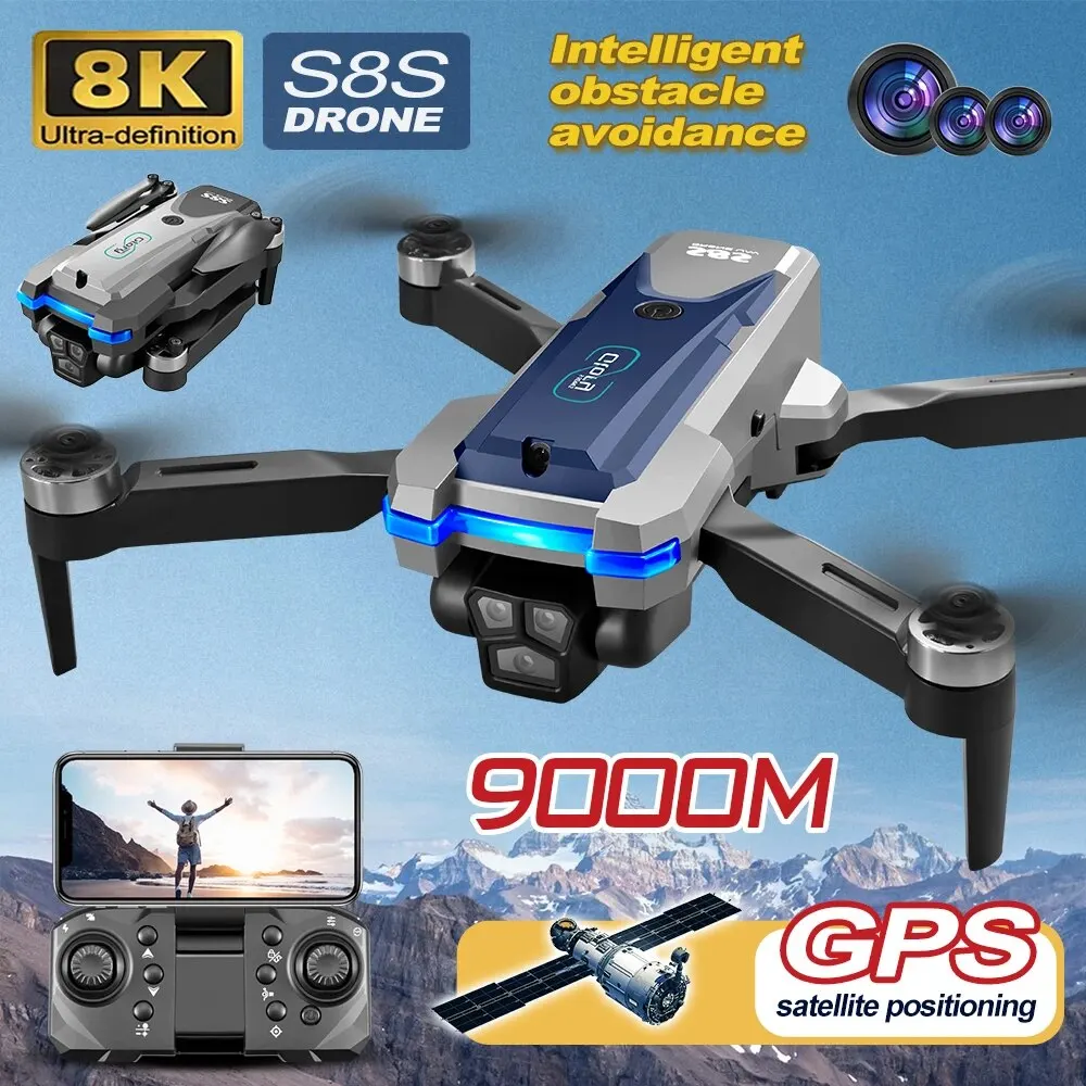 S8S GPS Drone 5G Wifi 8K HD Du - Drone Camera Mount recension och pris